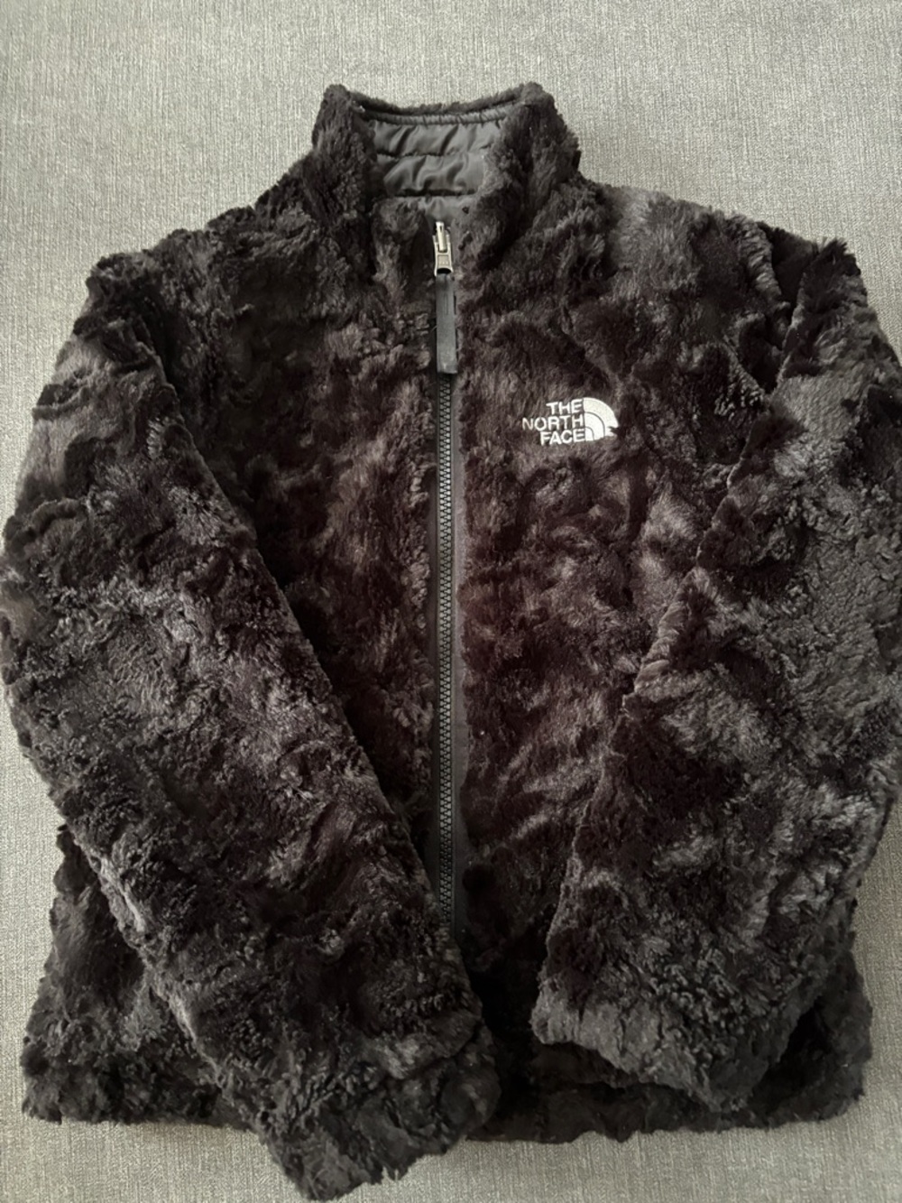 The North Face Black Plush Fleece Zip Jacket - Picture 2 of 5
